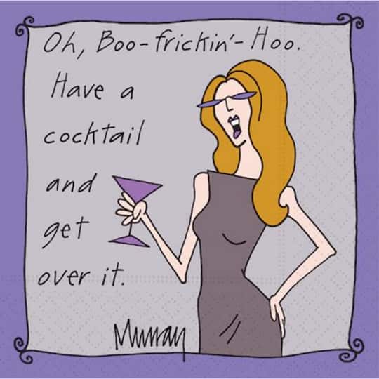JAM Paper Get Over It Cocktail Napkins, 40ct.